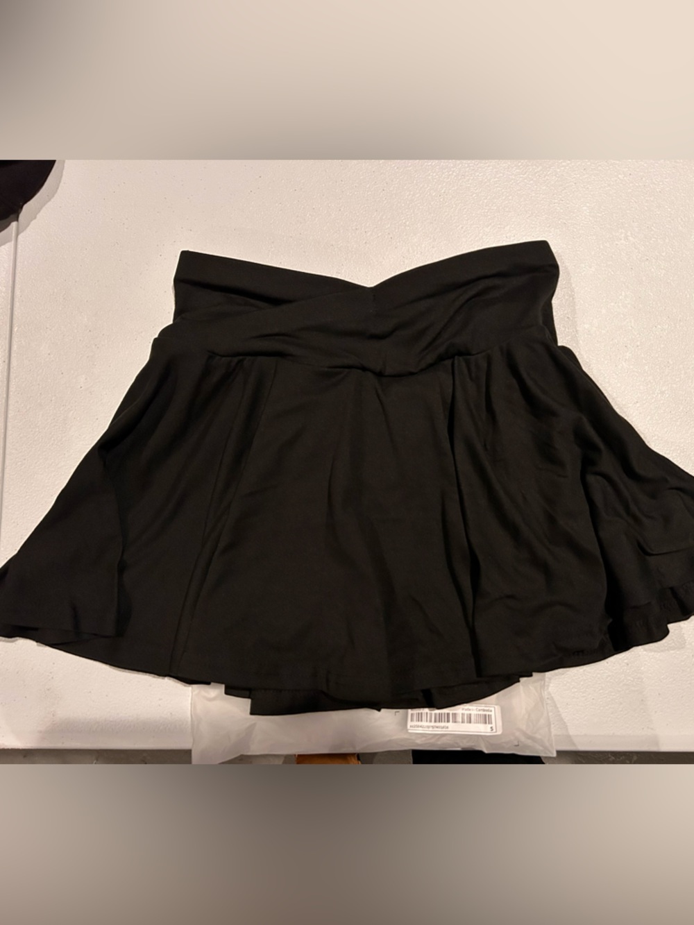 SHEIN Black Flared Mini Skirt